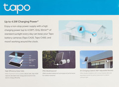 Tapo Solar Panel A200, (Compatible with Magcam C425, C420, and C400), Long-Lasti