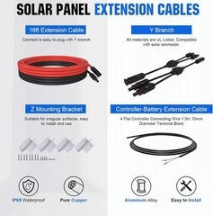 ECO-WORTHY 12 Volt 400 Watt Premium Solar Panel Kit (4pcs 100W Solar Panels)