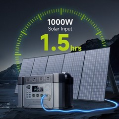 ALLPOWERS Portable Power Station Solar Generator AC DC With 200W Solar Panel Kit
