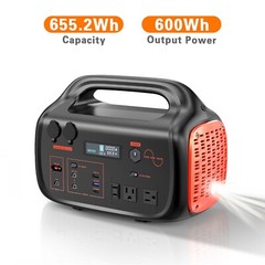 Portable Power Station 600W | 655Wh for Camping & Backup