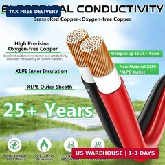 Vansdon Solar to XT60 Cable- 10AWG 30FT XT60 Solar Cable Charging Extension Cabl