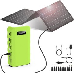 24000mAh/65W Solar Generator 30W with Panels Included, 88Wh Portable Power St…