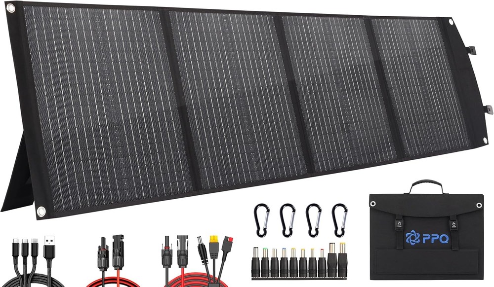 9lb Foldable Solar Charger 100W 18V for RV Battery
