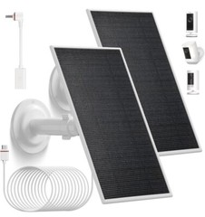 6V 4.5W Solar Panel Compatble with Ring Spotlight Cam Battery & All-New Ring 2Pk
