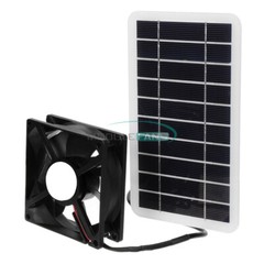 Solar Panel Powered Fan Ventilator 30w Exhaust Fan for Pets Dog Chicken House
