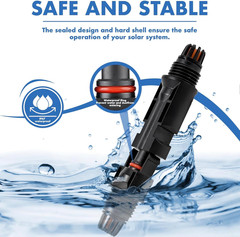 16 PCS Solar Panel Connectors, Male/Female IP67 Waterproof 1000V 30A Solar Cable