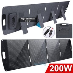 200W Portable Foldable Solar Panel Monocrystalline Waterproof for Power Station