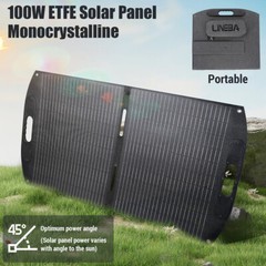100W Portable Foldable ETFE Solar Panel Kit IP68 for Car Battery/RV/Garden/Home