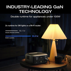 EF Portable Power Station RIVER 3, 245Wh Lifepo4 Battery Power Station, 1Hr Fas