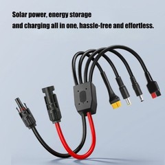 High Current 13A Solar Panel Charging Cable With DC7909 DC5521 XT60 Connectors
