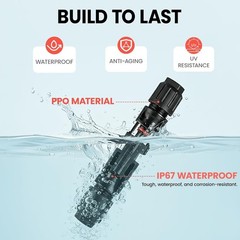 Solar Crimping Tool Kit 14-10 AWG with 12 PCS MC4 Connectors