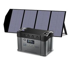 ALLPOWERS 2400W Solar Generator Portable Power Station + Fortable Solar Panel