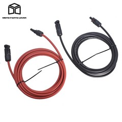 10 AWG 15ft 1 Pair Solar Panel Extension Cable Wire Connector