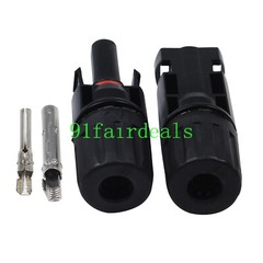 10 Pair Connectors For MC-4 Solar Panel 30A Plug Socket Male & Female
