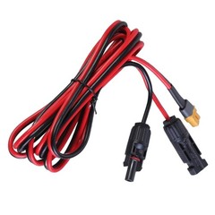 12AWG XT60 Female Charging Cable for Solar Generators and Car Folding Panel