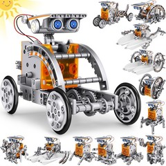 Bottleboom Stem 13-In-1 Education Solar Power Robots Toys For Boys Age 8