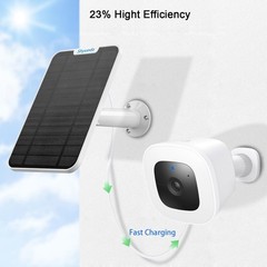 Eufycam Compatible Solar Panel with 13.1ft Cable – Weather-Resistant Design