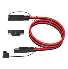 SAE 12AWG 3FT Extension Cable for Automotive Battery and Solar Panel Use
