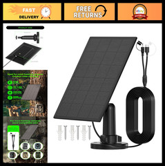 Solar Panel for Trail Camera 6V/1.5A, 5200mAh Battery Charger, IP66 Waterproof