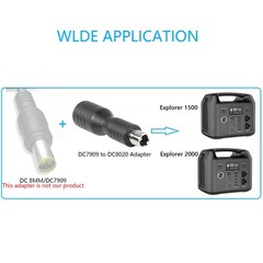 DC7909 to DC8020 Adapter, DC7909 Female to DC8020 Male Connector Adapter,for …
