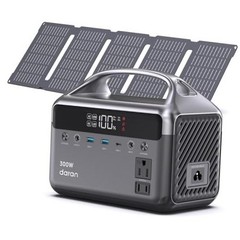 192Wh Solar Generator with Solar Panel Included Portable Power Grey Black