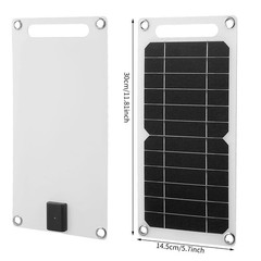 Portable 10W Solar Panel Charger USB Monocrystalline for Phone Outdoor Camping
