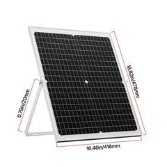 30W 12V Monocrystalline Solar Trickle Charger with Adjustable Mount & MPPT