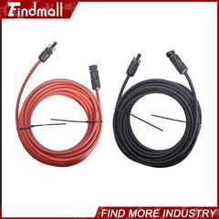 Findmall 1 Pair 10AWG 25 Feet Solar Panel Extension Cable Wire Connector