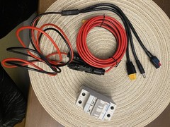 Solar Panel Cable Extension 10FT Connector 12AWG 3 in 1 Splitter Circuit Breaker