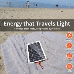 15W 10W Protable Mini Flexible Solar Panel For Outdoor Cell Phone Charging
