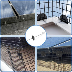 Solar Panel Bird Guard Fastener Clips, Stainless Steel Critter Guard Clips for A