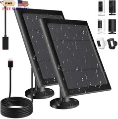 Solar Panel for Ring Camera(2nd Generation) Dustproof Waterproof 5W Solar Panel