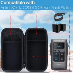 Storage Case Compatible with Anker SOLIX C200 DC Power Bank Station 60,000mAh…