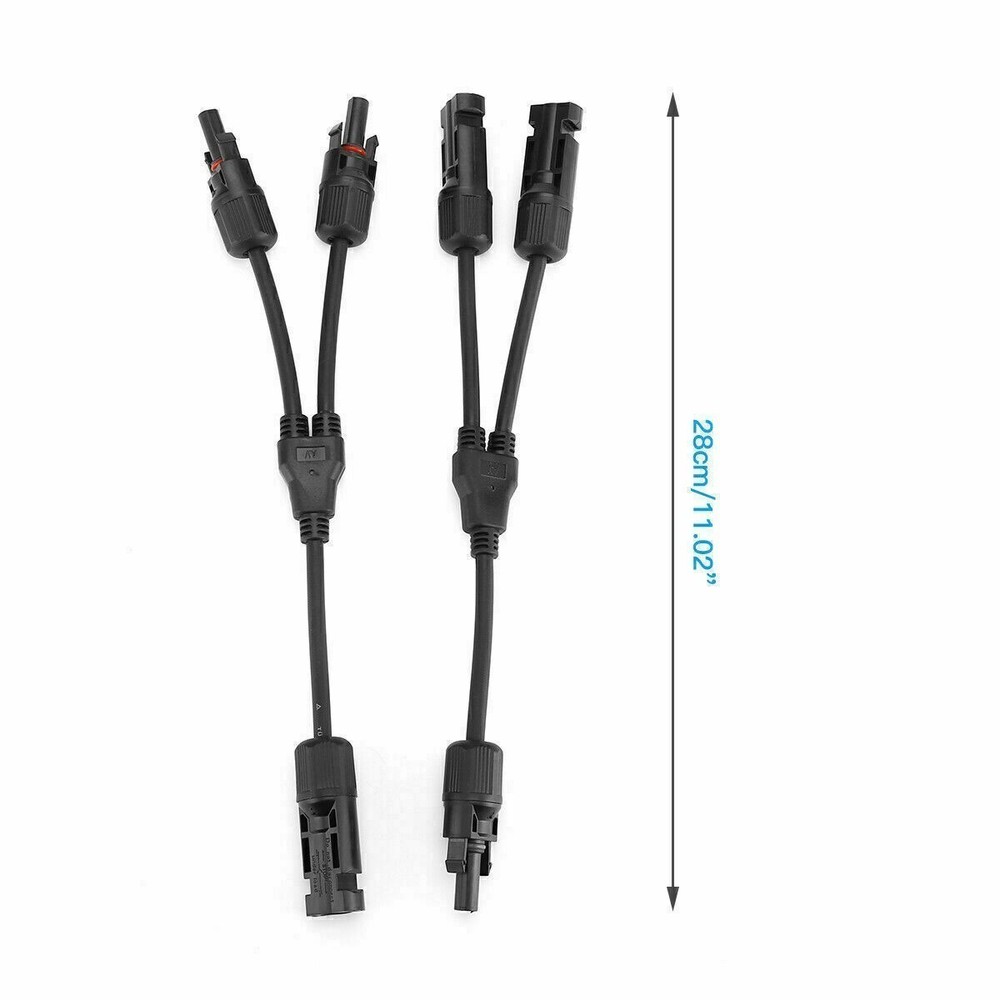 USA Solar Panel Y Branch Cable Connection Waterproof Adapter Connector Extension