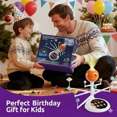 HD Space Projector with 8 Planets & Knowledge Cards