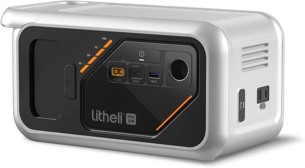 142Wh Portable Power Station 200W AC, Litheli B218, USB-C 100W, Solar/Car Input