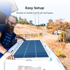 150w Rigid Monocrystalline Solar Panel Kit for Home/RV/Boat/Battery USA SALE