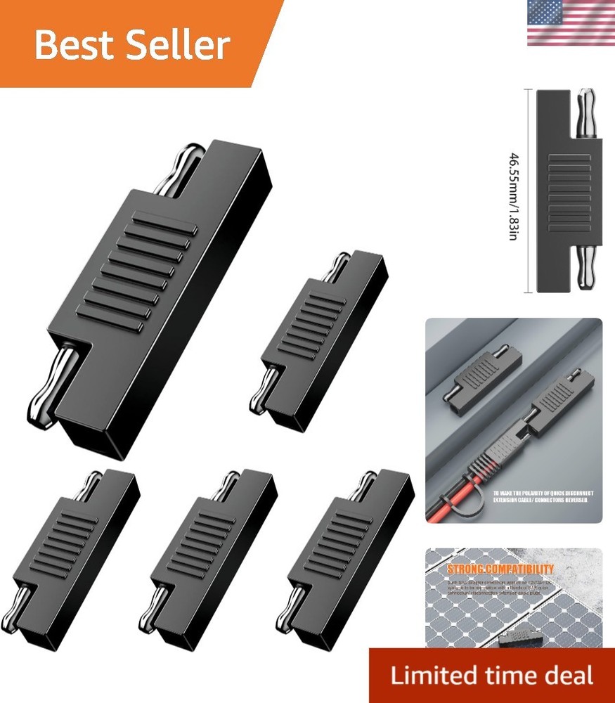 Quick Disconnect 5-Pack SAE Connector Set with Polarity Reverse for 12V Systems