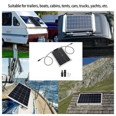 15W 18V Solar Cell Panel Monocrystalline Solar Panel Portable Solar Panel Kit