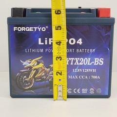 YTX20L-BS Motorcycle 10AH Lithium Battery Blue LiFePO4 700A ATV Jet Ski 10AH