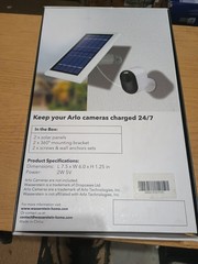 Wasserstein Solar Panels 2 Pack for Arlo Ultra Ultra 2 Pro 3 Pro 4 New Open Box