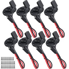 8 Pcs SAE Connector 12 AWG Power Socket with SAE Sidewall Port Weatherproof S…