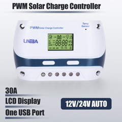 12V/24V 100A Solar Panel Battery Lithium Charging Mode Controller Regulator Auto