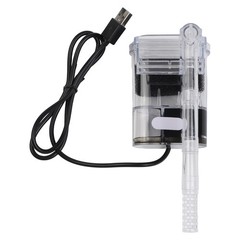 Wall Filter for Fish Tank with USB Pump and Adjustable Water Circulation