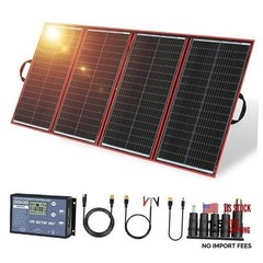 300W Portable Foldable Solar Panel Kit (20x38in, 15.3lb), with 300W 20x38in