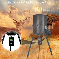 6V Solar Panel for Deer Feeder, Efficient Charger W/Adjustable Mounting Bracket