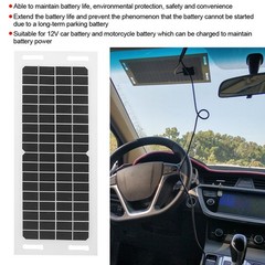 Car Solar Charger Flexible Monocrystalline Silicon with 3 Meters Charging Cable