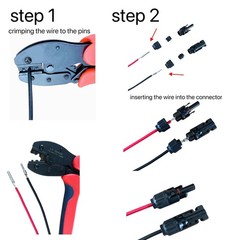 100PCS Solar Panel Connector IP67 Waterproof Connector Male/Female 50Pairs wi…