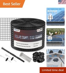 Versatile 6inch x 50ft Removable PVC Bird and Critter Netting for Solar Panels