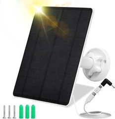 Panel Solar para Camara de Seguridad Cargador Solar Portatil con Puerto A tipo